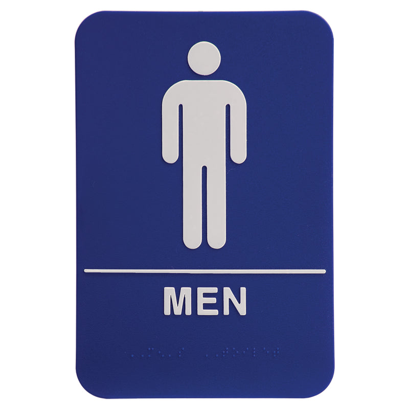 Kota Pro ADA 6" x 9" Men Accessible Restroom Sign