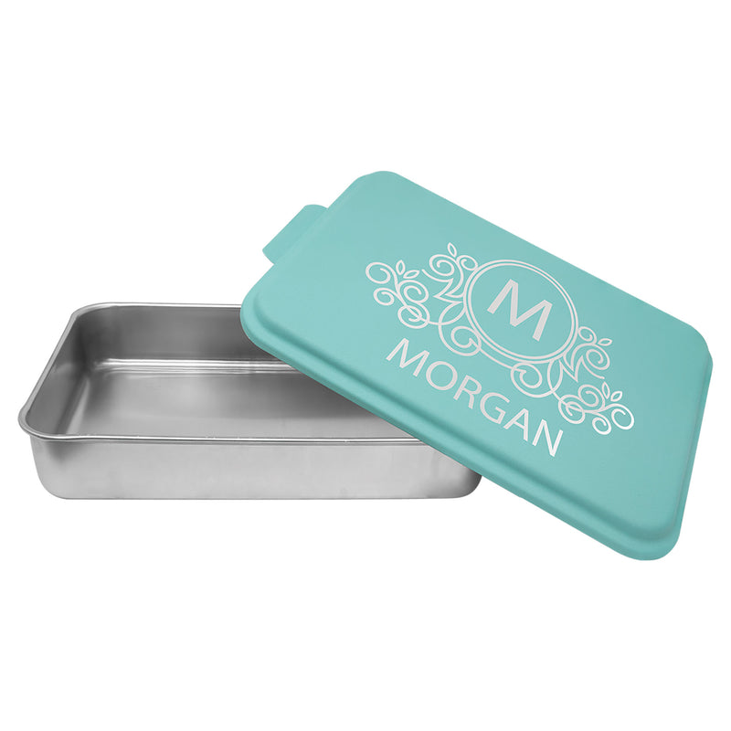 Personalized Cake Pan with Lid