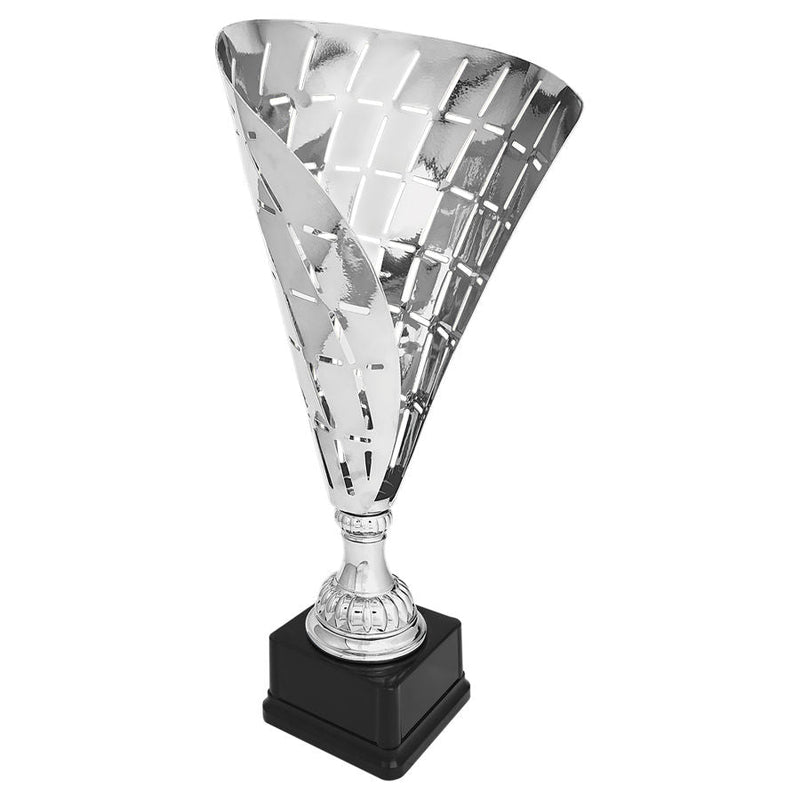 Silver Metal Flag Cup on Plastic Base