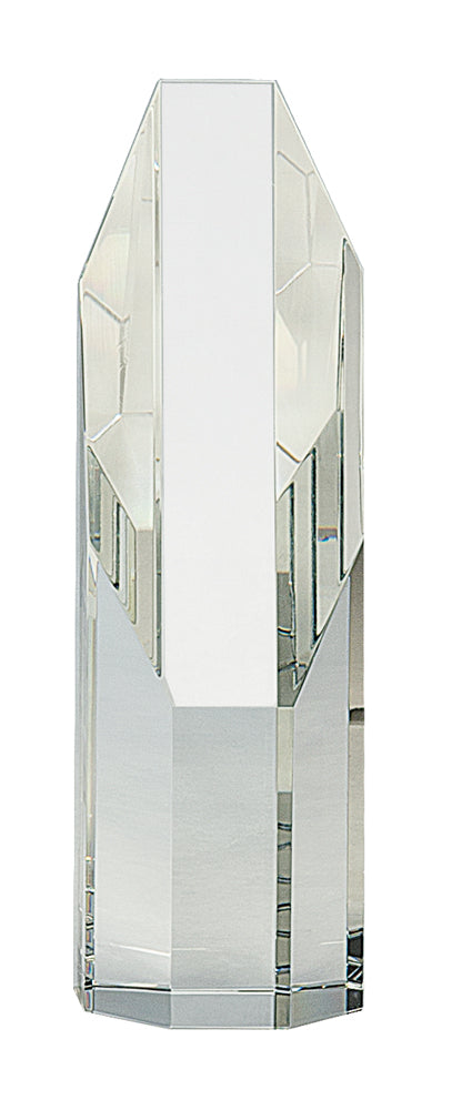 Octagon Slant-Top Crystal Award
