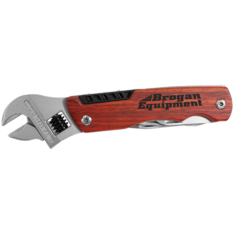 Wrench Multi-Tool with Wood Handle/Pouch
