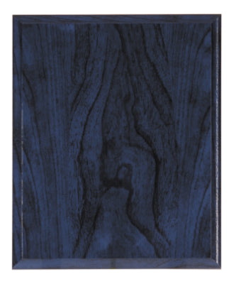 Blue Woodgrain Plaque with Blue Rising Star Plate